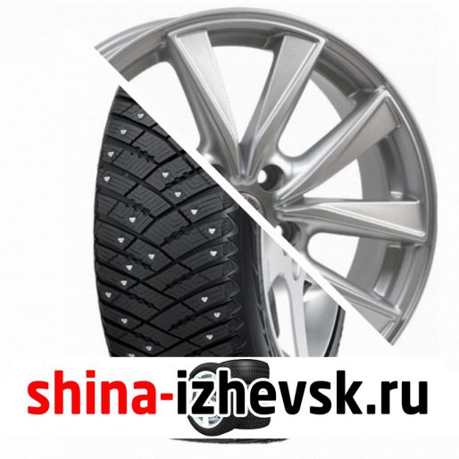 Колесо в сборе Goodyear Ultra Grip Ice Arctic SUV 225/65 R17 T 102 + RST R057 7xR17 5×108 ET50 DIA63.4 Серебристый в Ижевске